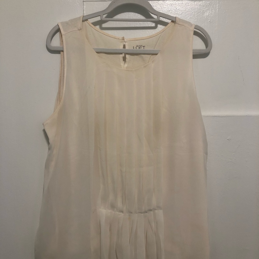 Loft silk front tank